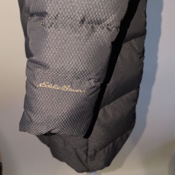 Eddie Bauer Jacket Women's Size Small Gray Sun Valley Down Parka Puffer Quilted - Picture 10 of 11